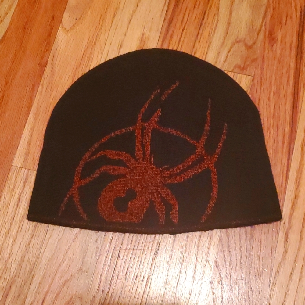 Black Spyder Beanie Hat - Ski / Snowboard